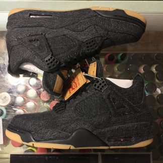 2018 Nike Air Jordan IV Levi's Black Denim Sample