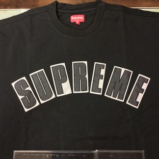 2020 Sup Arc Applique Short Sleeve Top Black