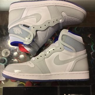 2020 Nike Air Jordan I Zoom White Racer Blue Men