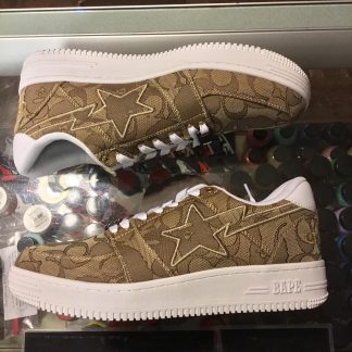 2020 Bape A Bathing Ape Bapesta Coach Beige