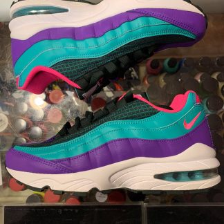 2018 Nike Air Max 95 Green Cabana Outdoor Hyper Grape Youth