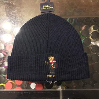 2020 Ralph Lauren Polo Teddy Bear Beanie Navy Suit