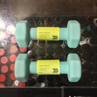 2020 All in Motion Hand Weight 5 Pounds 1 Pair Turquoise Dumbbell