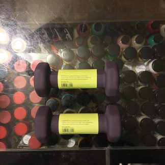 2020 All in Motion Hand Weight 2 Pounds 1 Pair Purple Dumbbell