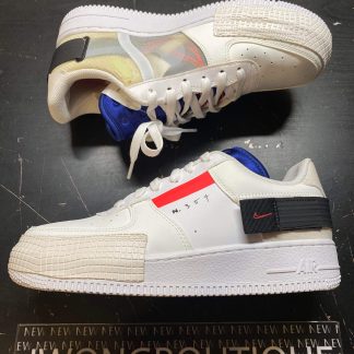 2019 Nike Air Force 1 Type White Red Orbit Youth