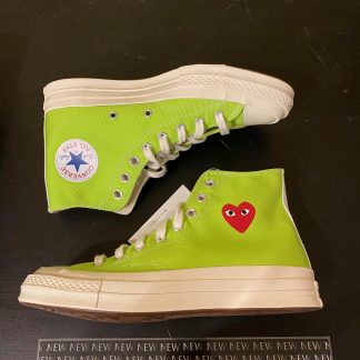 2020 Converse Comme des Garcons CDG Chuck Taylor All Star 70s Hi Bright Green Men