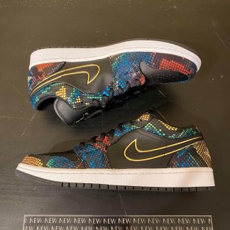 2020 Nike Air Jordan I Low Multicolor Snakeskin Women