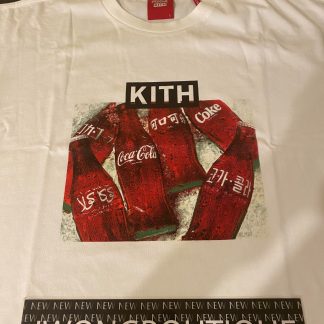2020 Kith Coca Cola Language Bottle Vintage Tee White