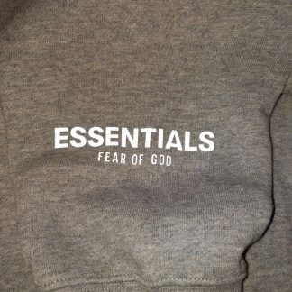 2020 Fear Of God FOG Essentials 3D Silicon Applique Crewneck Oatmeal Heather