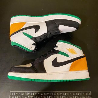 2020 Nike Air Jordan I Mid SE White Laser Lucky Green Youth