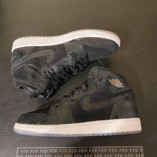 2017 Nike Air Jordan I Heiress Black Suede Youth
