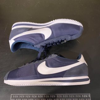 2018 Nike Cortez Basic Nylon Obsidian White Metallic Silver Men