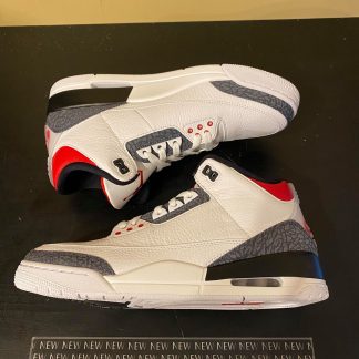 2020 Nike Air Jordan III SE Fire Red Denim Men