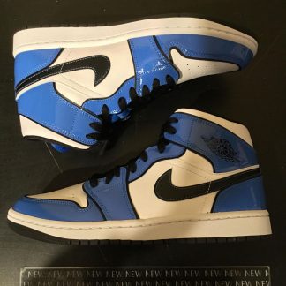 2021 Nike Air Jordan I Mid Signal Blue Men