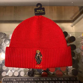 2020 Ralph Lauren Polo Teddy Bear Beanie Red