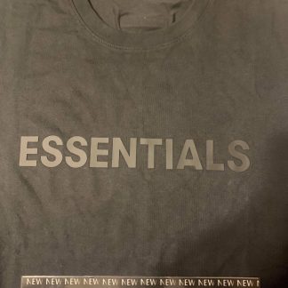 2020 Fear Of God FOG Essentials Stretch Limo Long Sleeve Tee Black