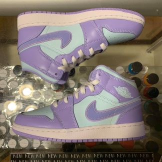 2021 Nike Air Jordan I Mid Purple Pulse Youth
