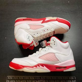 2020 Nike Air Jordan V White Pink Red Youth