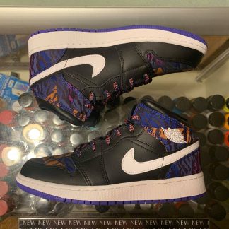 2019 Nike Air Jordan I Mid Tiger Stripe Multicolor Youth
