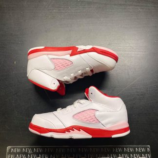 2020 Nike Air Jordan V White Pink Red Toddler