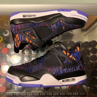 2019 Nike Air Jordan IV Tiger Black Rush Violet Youth