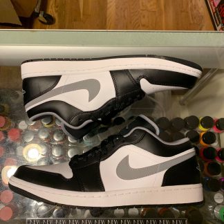 2021 Nike Air Jordan I Low Black White Grey Men