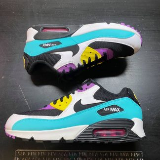 2019 Nike Air Max 90 Black Bright Violet White Men