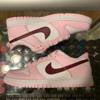 2021 Nike Dunk Low Pink Foam Red White Youth