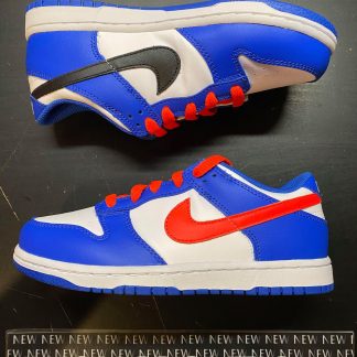 2021 Nike Dunk Low Bright Crimson Game Royal Preschool