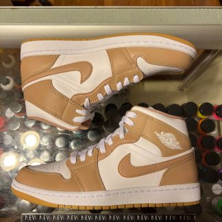 2021 Nike Air Jordan I Mid Tan Gum Men