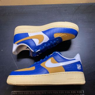 2021 Nike Air Force 1 Low Undefeated 5 On It Blue Yellow Croc Men