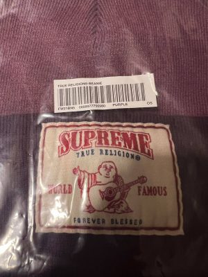 2021 Sup True Religion Beanie Purple - Image 3