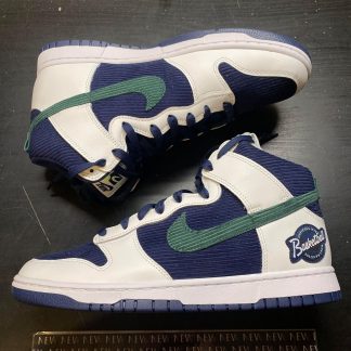 2021 Nike Dunk High Sports Specialties White Navy Men