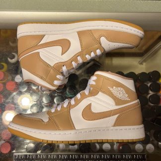 2021 Nike Air Jordan I Mid Tan Gum Youth