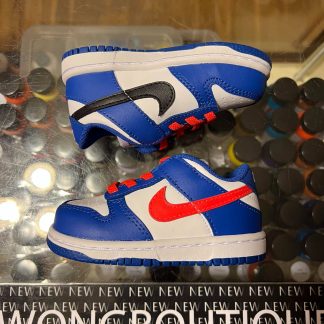 2021 Nike Dunk Low Bright Crimson Game Royal Toddler