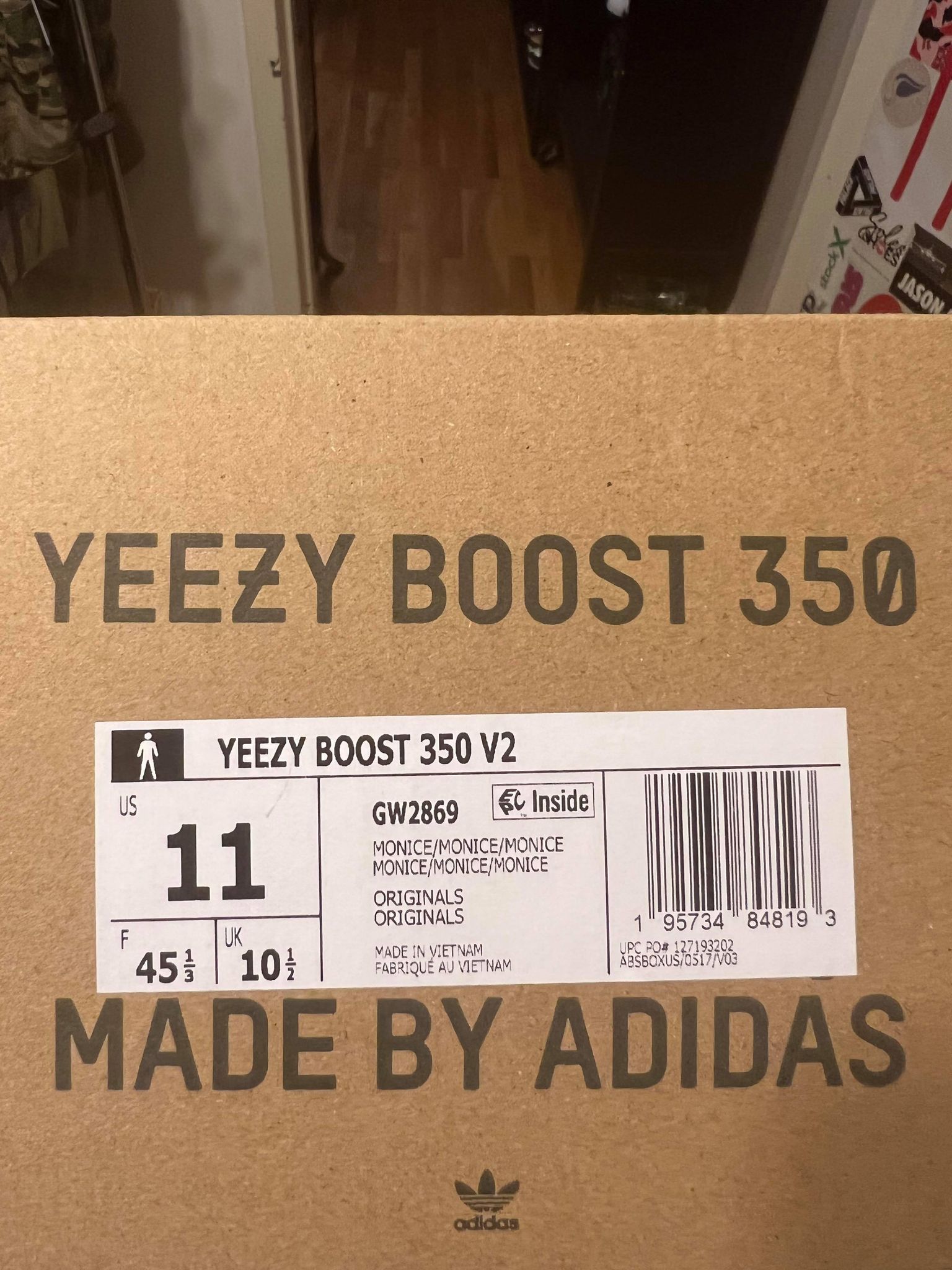 2021 Adidas Yeezy Boost V2 Ice Box Only - Jwong Boutique