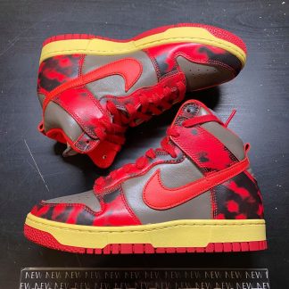 2021 Nike Dunk High 1985 Red Acid Wash Men