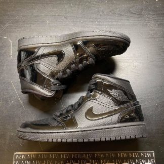 2018 Nike Air Jordan I Triple Black Patent Women