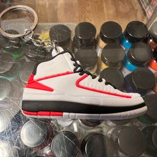 2010 Nike Air Jordan II Chicago 2D Keychain