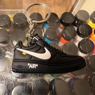 2018 Nike The 10 Off White Air Force 1 Low Black 2D Keychain