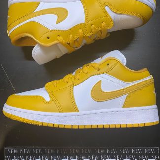 2021 Nike Air Jordan I Low White Pollen Youth