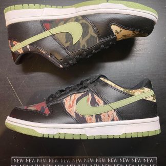 2021 Nike Dunk Low Black Crazy Camo Youth