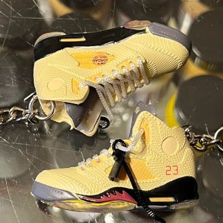 2020 Nike Air Jordan V Retro Off White Sail 3D Keychain