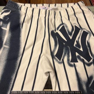 2021 Sup New York Yankees Airbrush Sweatpants White