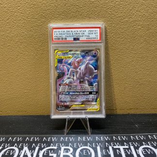 2019 Pokemon Sun and Moon Black Star Promo #SM191 Mewtwo & Mew GX Full Art PSA 10 Gem Mint