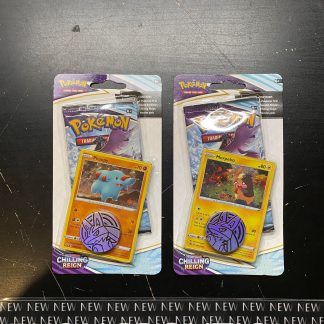 2021 Pokemon TCG Sword & Shield Chilling Reign Phanpy & Morpeko Coin & Single Booster
