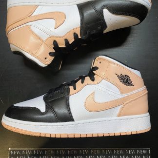 2021 Nike Air Jordan I Mid Arctic Orange Black Toe Youth