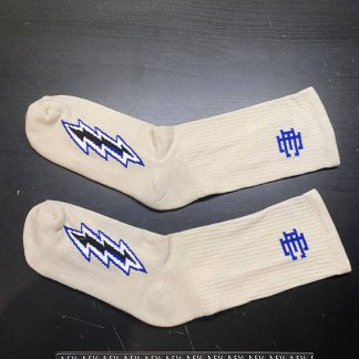 2021 Eric Emanuel EE Light Tan Royal Blue Socks