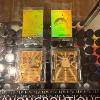 2021 Pokemon Celebrations Ultra Premium Collection Metal & Gold Charizard And Pikachu 4 Card Lot