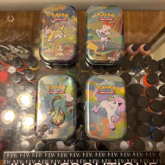2020 Pokemon TCG XY Evolutions Galar Pals Mini Tin 4 Lot